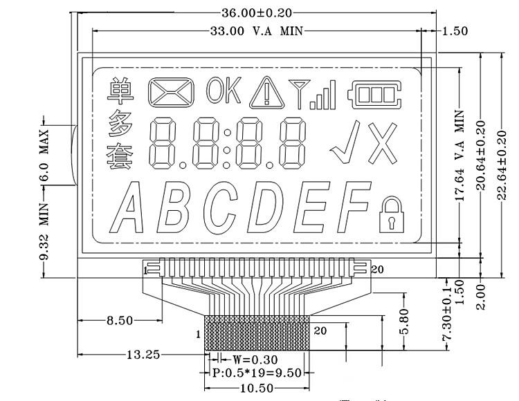 lcd drawing