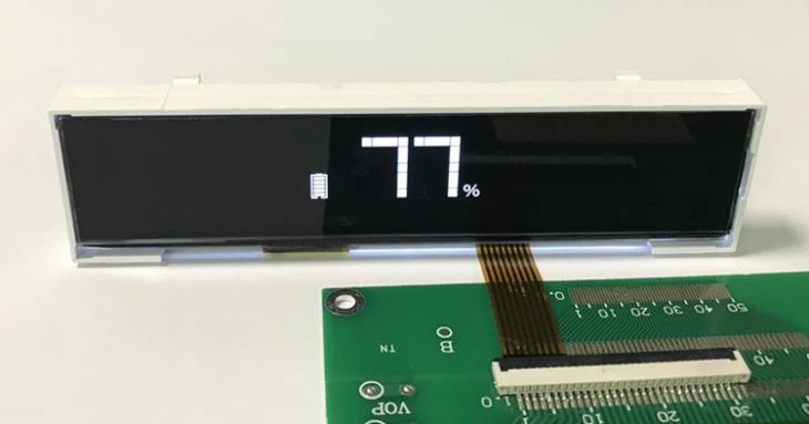 Segment LCD Module White On Black