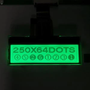 จอภาพ LCD ขนาด 250x64 พร้อมไฟหลัง RGB